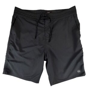 Outerknown Mens Black Recycled Polyester Board Shorts Swim Trunks Size 32